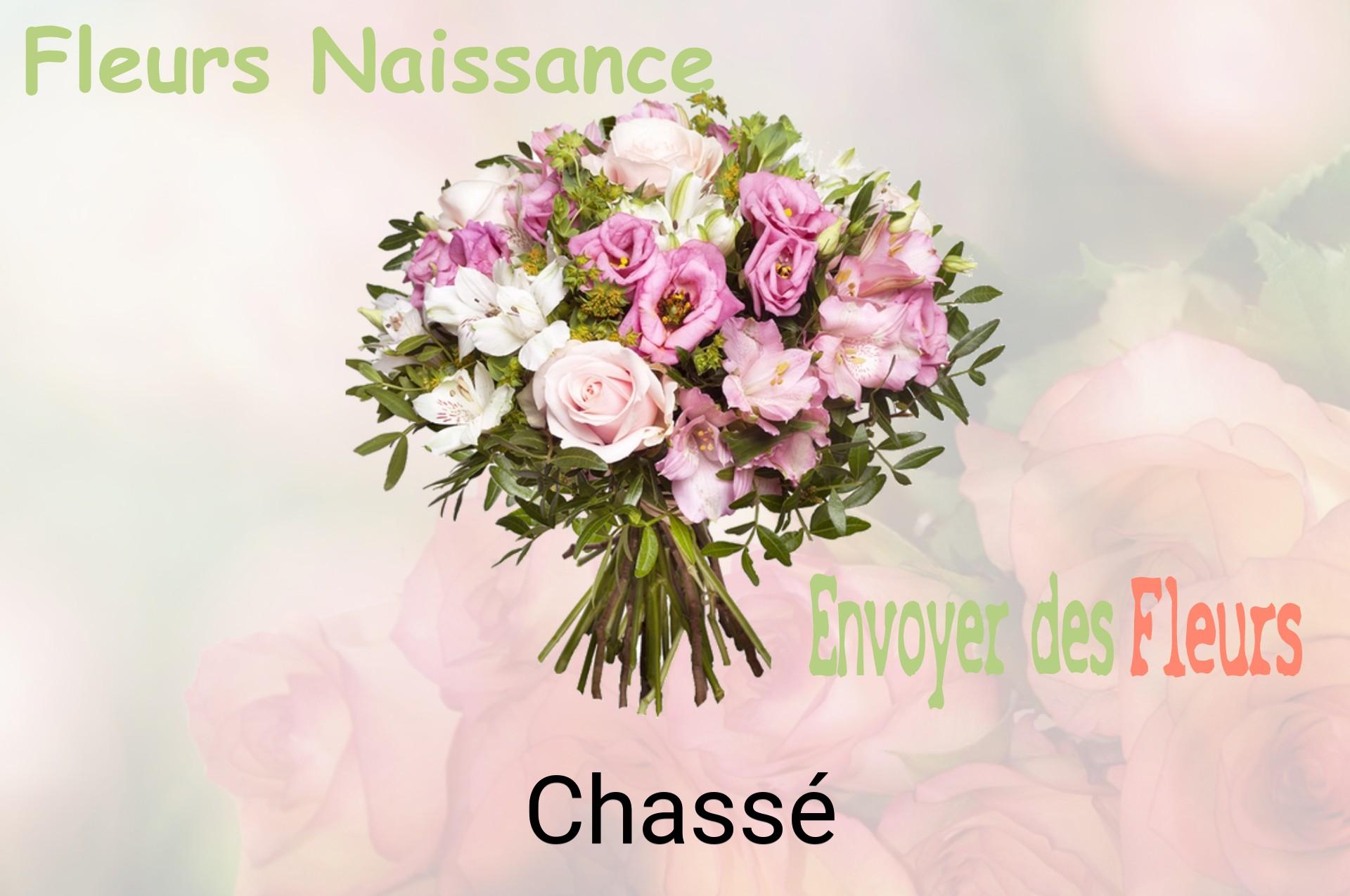 Bouquet de fleurs de naissance livré à Chassé